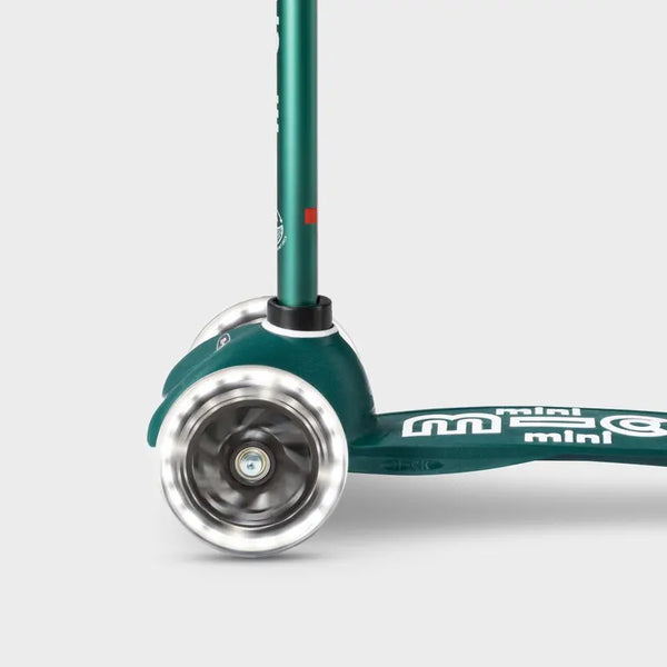 Mini Micro Deluxe ECO Scooter with 3 LED Wheels (Green)