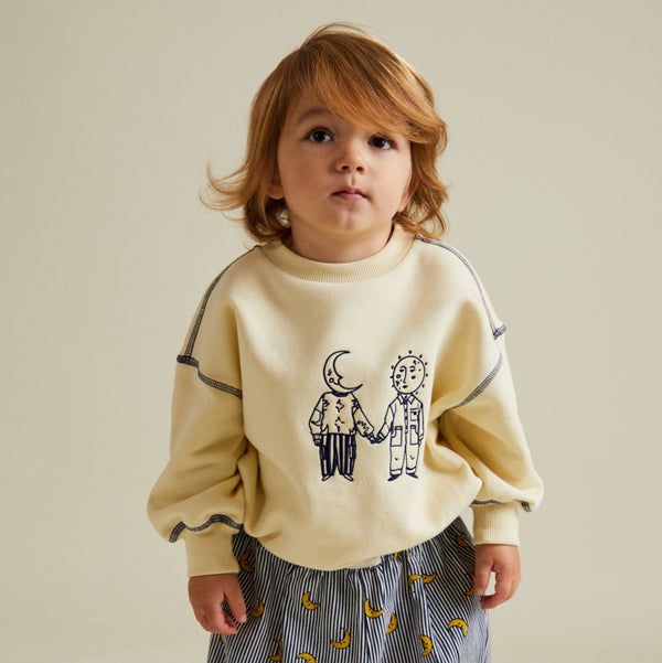 Zenith Space Nowhere like Here Cotton Vanilla Sweatshirt