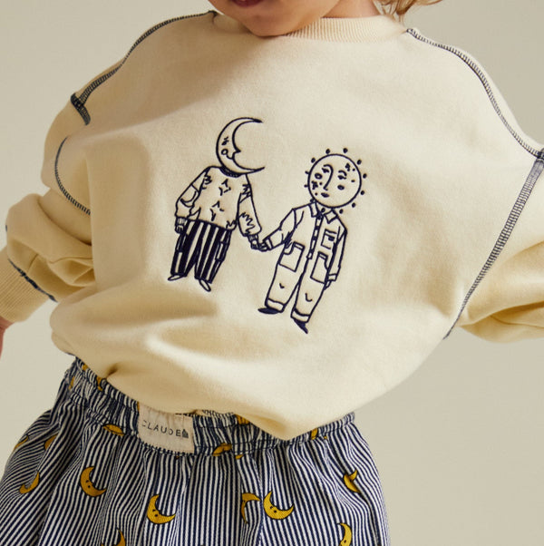 Zenith Space Nowhere like Here Cotton Vanilla Sweatshirt