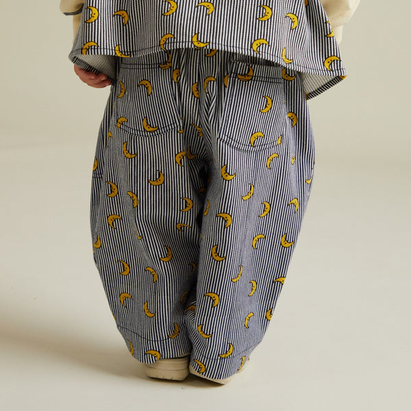 Rex Stripe Moon Print Trouser