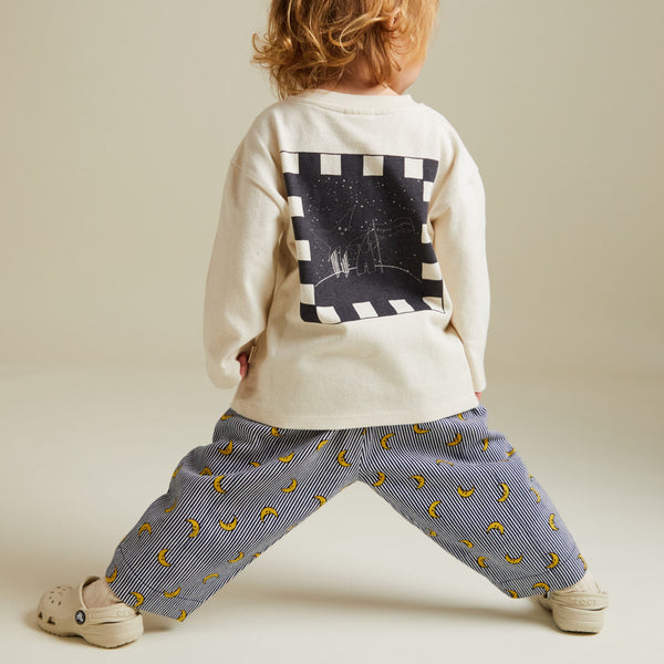 Rex Stripe Moon Print Trouser