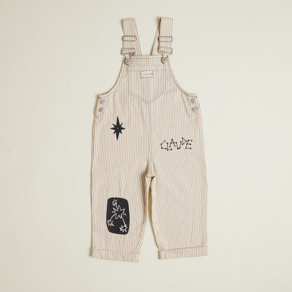 Piper Embroidered Space Stripe Dungarees