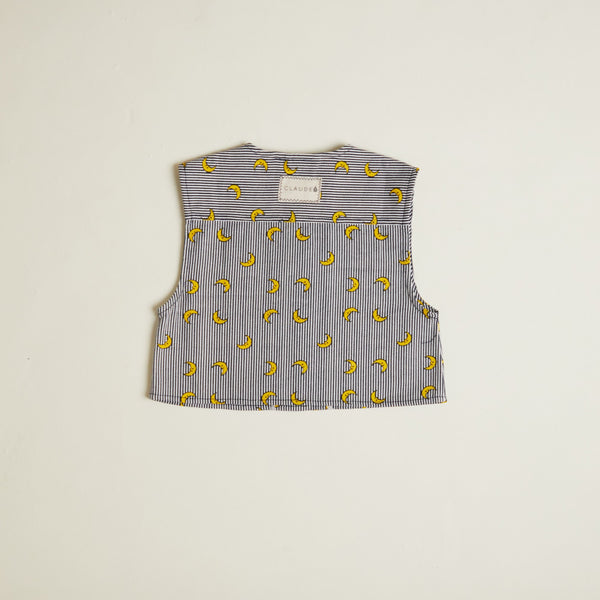 Rumi Stripe Moon Print Gilet