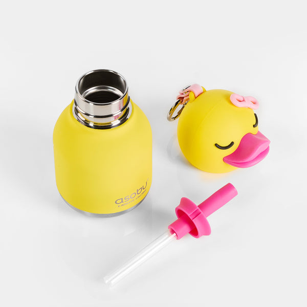 Ducky Mini Bestie Insulated Screw Top Key Ring Water Bottle