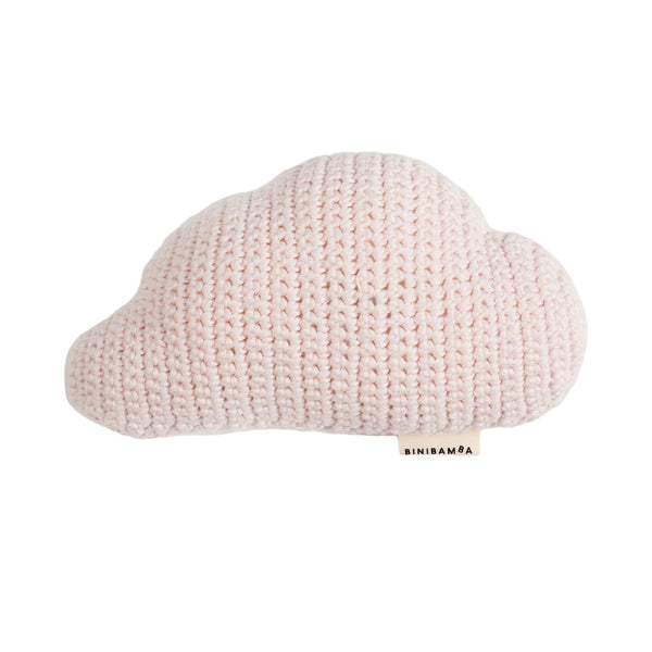Cotton Crochet Cloud Rattle (Milk)
