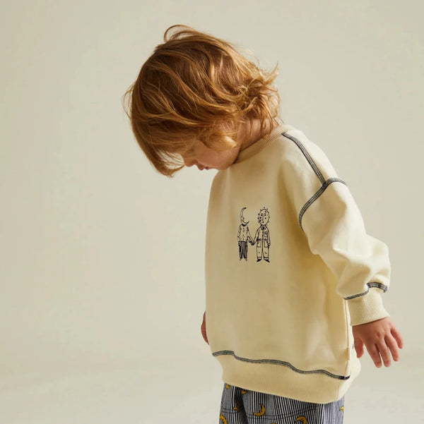 Zenith Space Nowhere like Here Cotton Vanilla Sweatshirt