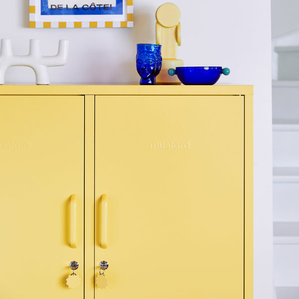 The Midi Double Door Locker Cabinet (Butter)