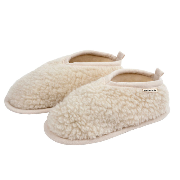 MAMA Bini Merino Wool Slippers (Milk)