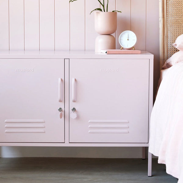 The Lowdown Double Door Locker Cabinet (Blush)