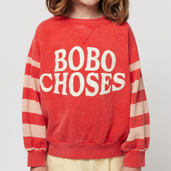 Bobo Logo Varsity Stripes Sweatshirt
