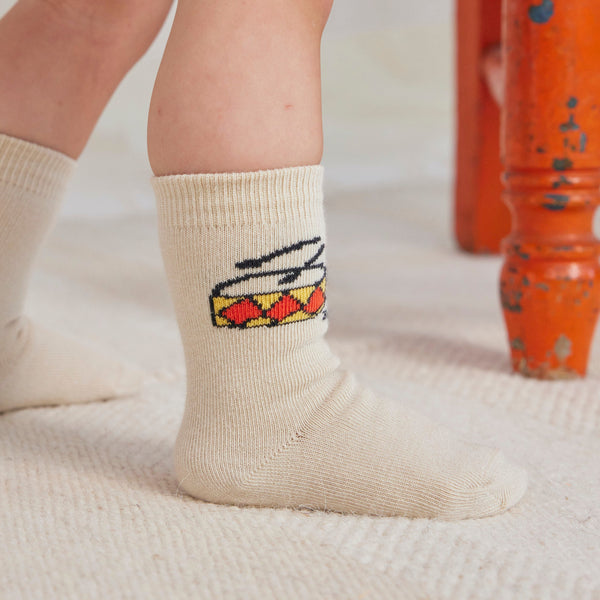 Play the Drum Printed Baby Ankle Socks