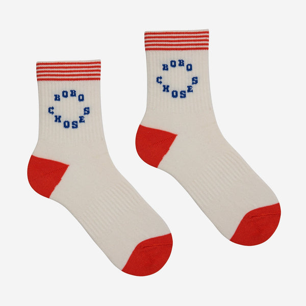 Bobo Print Sports Style Cotton Ankle Socks