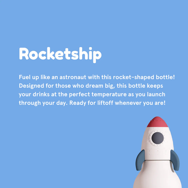 Rocketship Bestie Insulated Screw Top Water Bottle 470ml