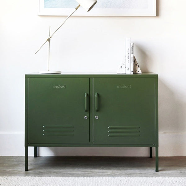 The Lowdown Double Door Locker Cabinet (Olive)