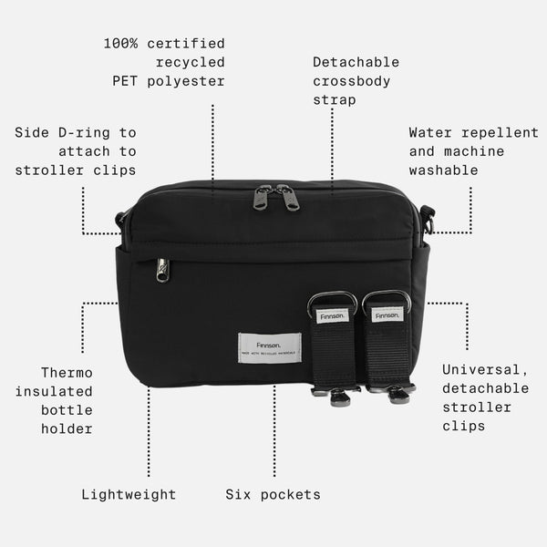 Frida Eco Stroller Organiser With Stroller Clips (Taupe)