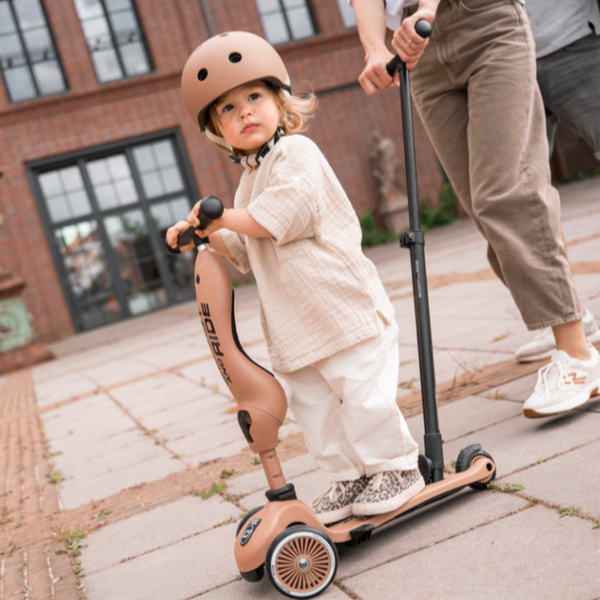 Highway Kick 1 Push & Go Bar Scooter + Pushbike (Mocha)