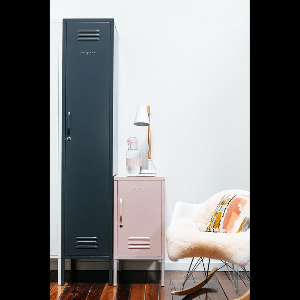 The Skinny Single Door Locker Cabinet (Slate)