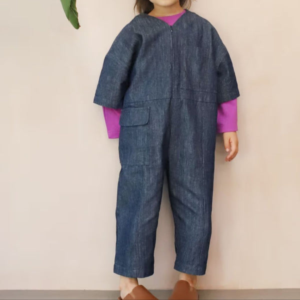 Rae Overall All in One Indigo Denim
