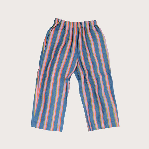 Ever Wide Denim Stripe Straight Leg Trousers