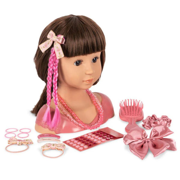 Stella Dolls Head Hairdresser Styling Set with Accessories