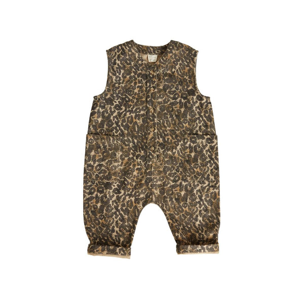 Wren Leopard Print Sleeveless Overall