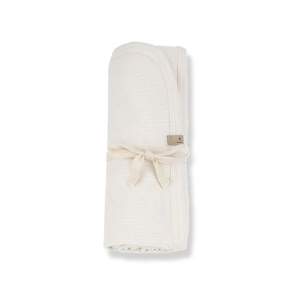 Diana Ribbed Baby Blanket (Ecru)