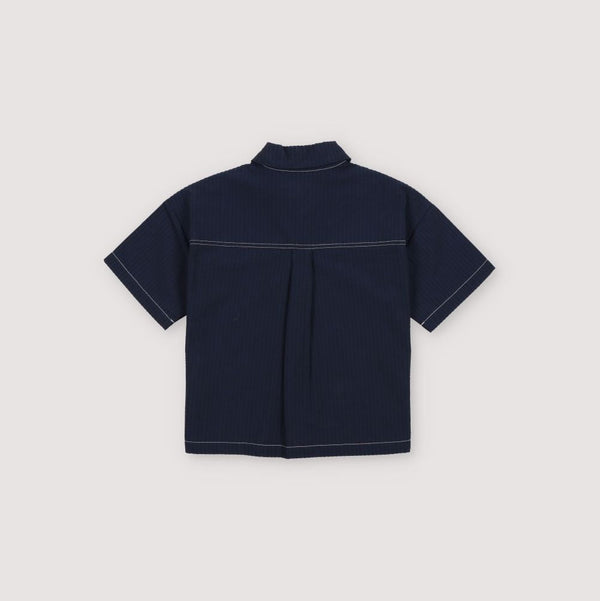 Corinto Seersucker Shirt (Navy)