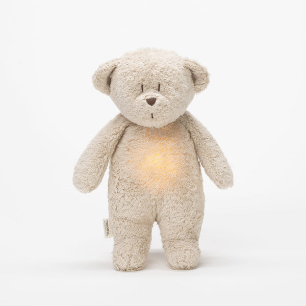 Organic Cotton Humming Bear with Night Light (Sand)