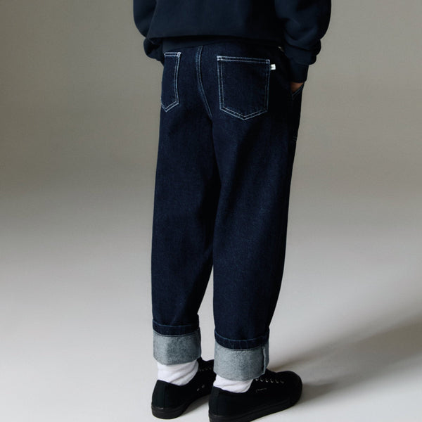 Neptuno Straight Leg Dark Denim Jeans