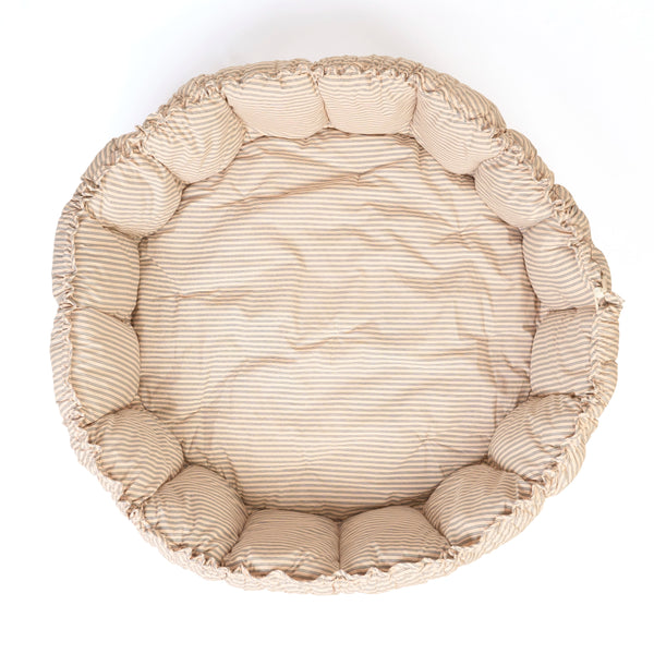 Coco Bloom Baby Nest and Playmat (Stripes Blue)-PRE ORDER END OF APRIL