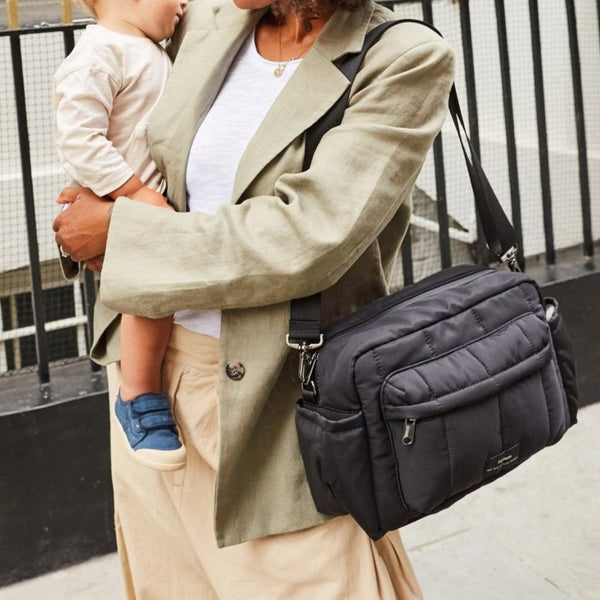 Freya Eco Oversized Stroller Organiser with Stroller Clips (Black)