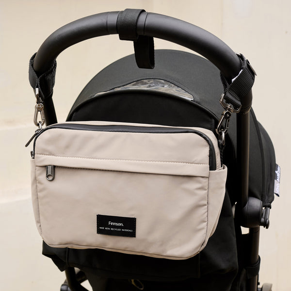 Frida Eco Stroller Organiser With Stroller Clips (Taupe)