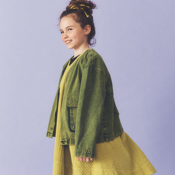 Artemis Acid Green Overdye Denim Jacket