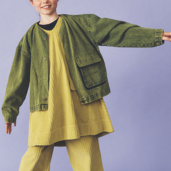 Artemis Acid Green Overdye Denim Jacket