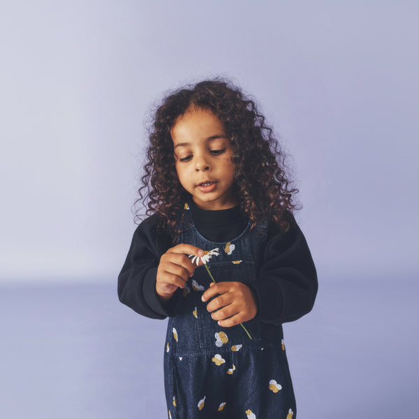 Kai Oversized Embroidered Denim Cotton Dungarees