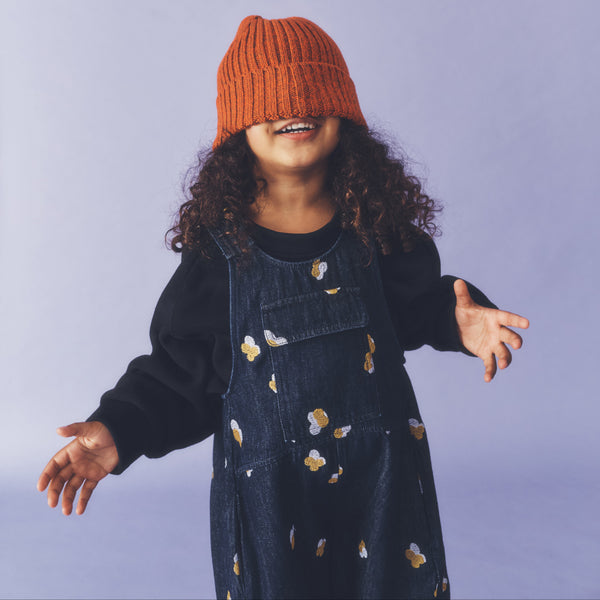 Kai Oversized Embroidered Denim Cotton Dungarees