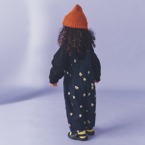 Kai Oversized Embroidered Denim Cotton Dungarees