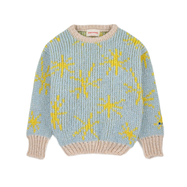 Sparkle Print Wool Blend Knitted Jumper