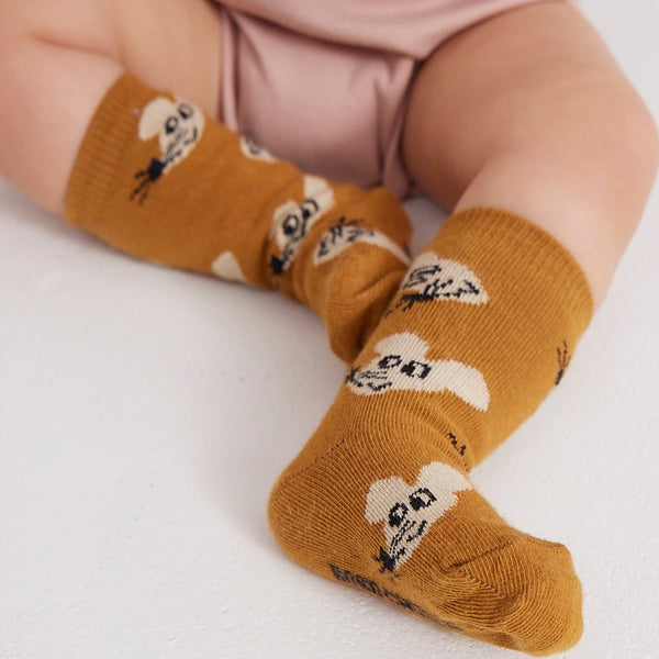Cartoon Mouse Print Baby Socks