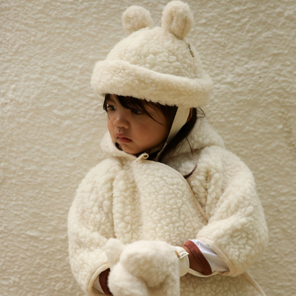 Merino Wool Snuggle Jacket (Milk)