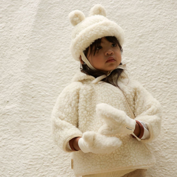Merino Wool Snuggle Jacket (Milk)