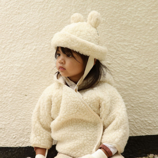 Merino Wool Snuggle Jacket (Milk)