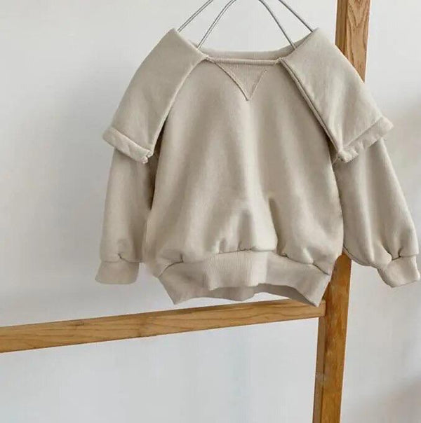 Tao Statement Collared Sweatshirt (Cream)