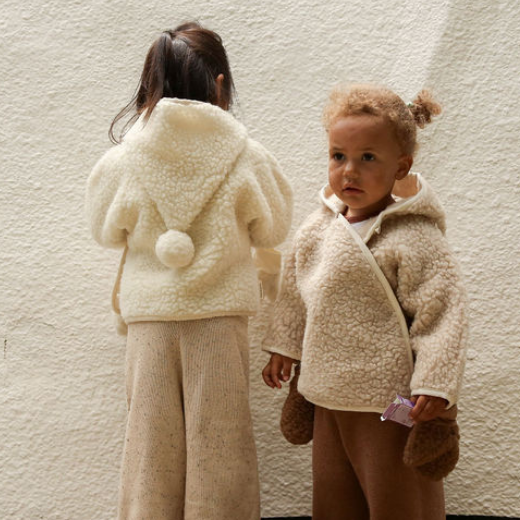 Merino Wool Snuggle Jacket (Milk)