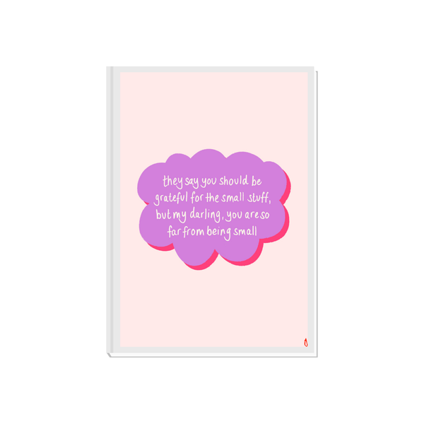 'Small Stuff' Pink and Lilac Art Print