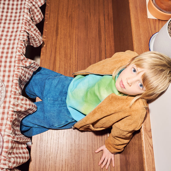 Manu Denim Overdye Balloon Trousers (Turquoise)