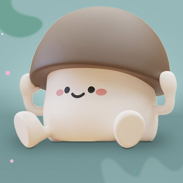 Mushroom Silicone LED Nightlight Lamp