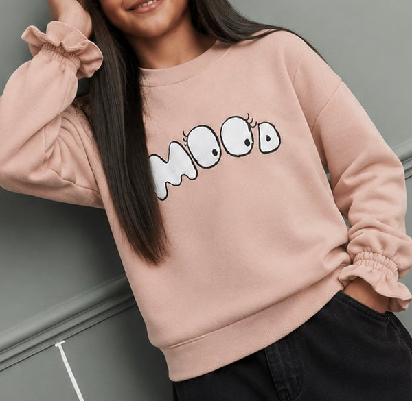 Ivey Mood Print Cotton Sweatshirt (Pale Tuscany)