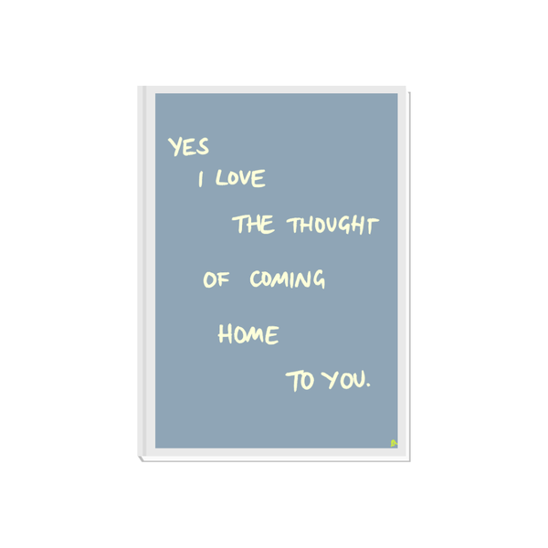 'Coming Home To You' Grey Art Print