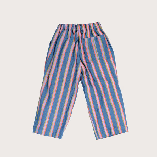 Ever Wide Denim Stripe Straight Leg Trousers